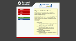 Desktop Screenshot of mailform.cz